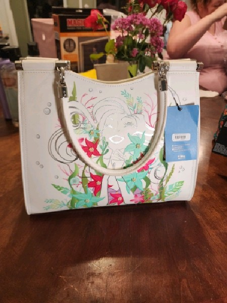 Danielle Nicole Disney’s The Little Mermaid Floral Satchel Bag