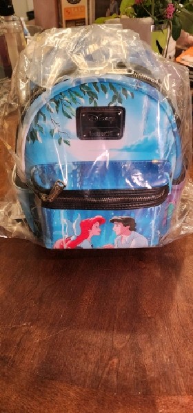 LOUNGEFLY - DISNEY THE LITTLE MERMAID KISS THE GIRL MINI BACKPACK
