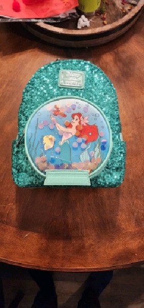 Disney Snow Globe Series Ariel The Little Mermaid Mini Backpack by Loungefly