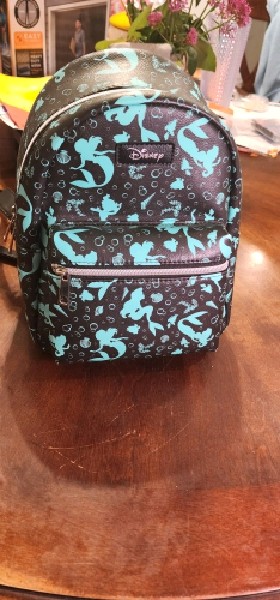 Loungefly Disney The Little Mermaid Teal Silhouette Mini Backpack