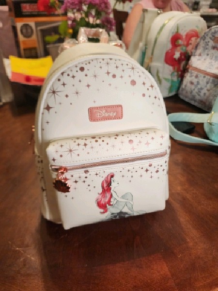 Loungefly Disney The Little Mermaid Ariel Rose Gold Mini Backpack