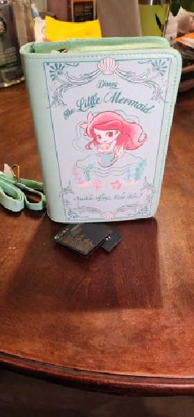 Loungefly Disney The Little Mermaid Chibi Ariel Book Crossbody Bag